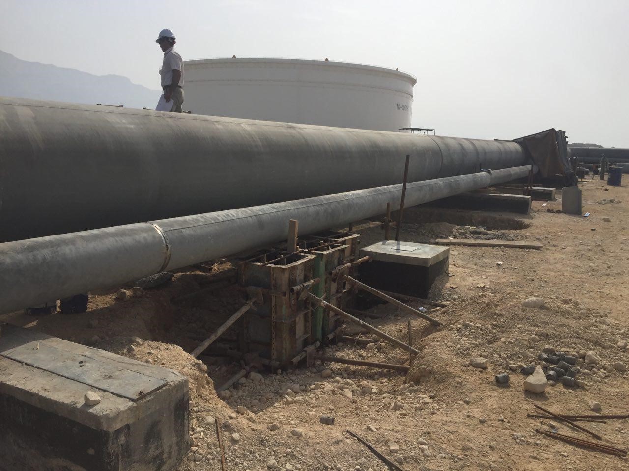 اجرای 998 عدد pipe sleepers & pipe supports