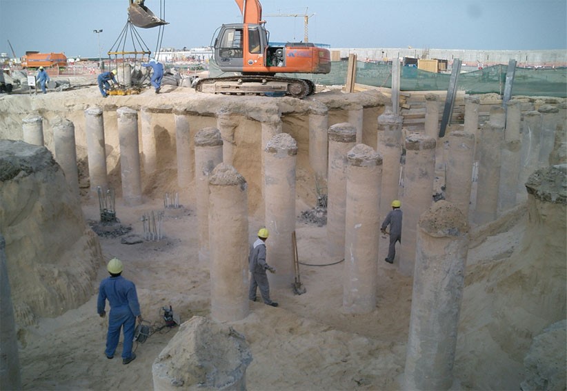 پروژه شمع کوبی نیروگاه گازی جبل علی